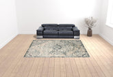 9' x 12' Blue Medallion Power Loom Area Rug
